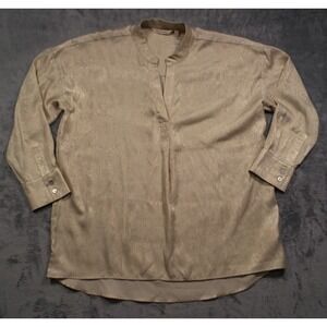 Soft Surroundings Top Womens Size Large Beige Tunic Long Sleeve Comfort NWOT